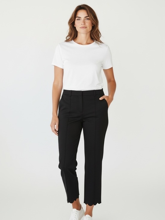 Talbots Pants - Talbots Chatham ladies crop black pants size 10 excellent condition side zip